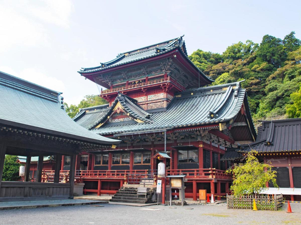 Hotel Associa Shizuoka Exterior photo The haiden of the shrine