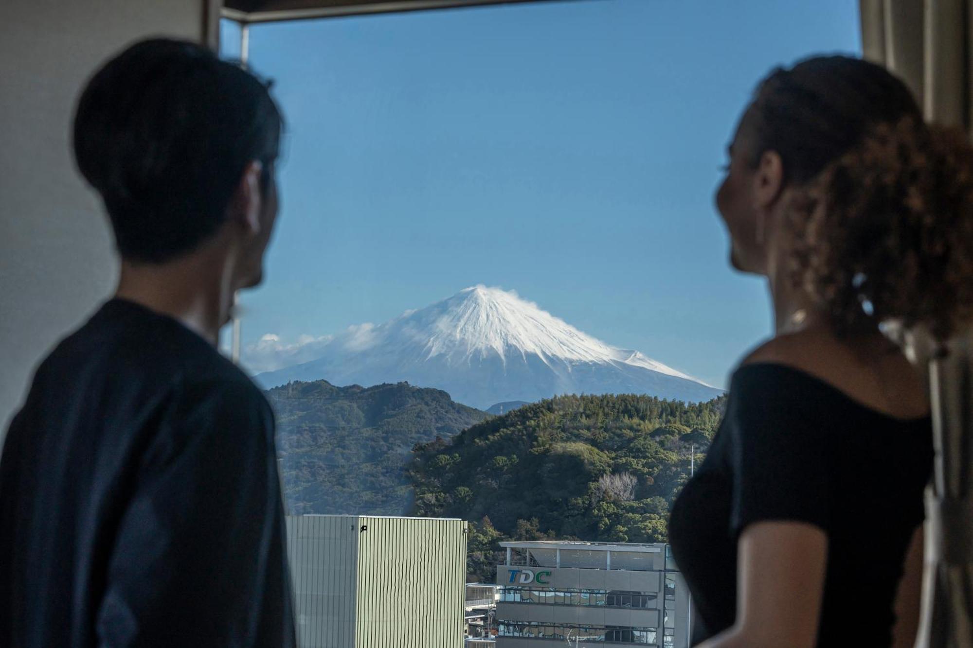 Hotel Associa Shizuoka Exterior photo View of Mount Fuji from the hotel